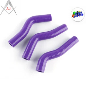 For KTM 250SXF 250 XC-F 2007 2008 2009 Silicone Radiator Coolant Hose Kit Purple - Imagen 1 de 3
