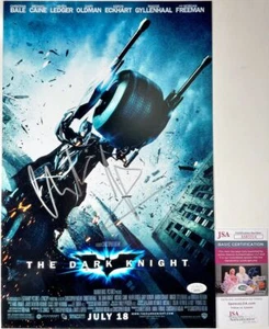 Christian Bale Signed The Dark Knight 11x17 Poster A Autograph Batman JSA COA - Picture 1 of 2