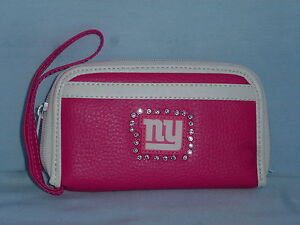 New York NY GIANTS   Womens/Girls  PINK FASHION WALLET with Rhinestones  NEW!