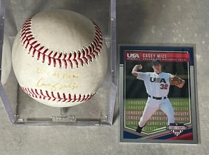 Casey Mize Signed Baseball Detroit Tigers #1 Pick Inscribed PSA/DNA Cert - Picture 1 of 3