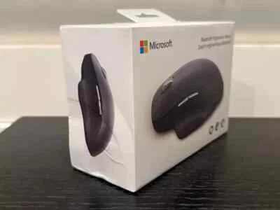 NEW -- Microsoft BLACK Bluetooth Ergonomic Mouse w/Thumb Rest & Precise Tracking - Image 1 of 2