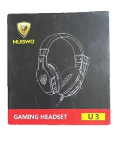 NUBWO U 3 Gaming Headset with Microphone PC Console Phone Power Clarity Comfort - Picture 1 of 10