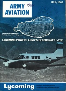 ARMY AVIATION JUL 62 BEECHCRAFT L-23F_LYCOMING_UH-1 HUEY_DHC CARIBOU_HC-1B CHINO - Picture 1 of 1