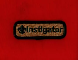 INSTIGATOR Spoof Comic Trained Patch Boy Cub Scout Leader Centennial Uniform BSA - Picture 1 of 2