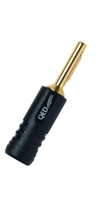 QED Airloc ABS 4mm Banana Plug BLACK Speaker Termination Connector - Single - Picture 1 of 5