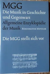 Die Musik in Geschichte und Gegenwart (MGG) / Die MGG stellt sich vor - Bild 1 von 3