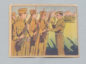 1941 R157 Gum Inc Uncle Sam -  Soldier #2 Drill With Arms