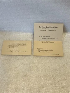 Rare The Vanderbilt Plaat Funeral Home Paramus NJ Receipt 1942 Ephemera - Picture 1 of 9