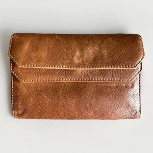 Cartera de cuero vintage Donna Elena para mujer triple hecha en Italia - Imagen 1 de 14