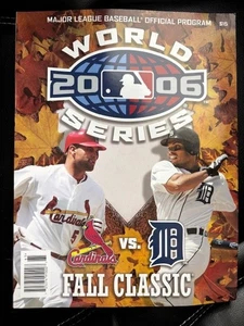 2006 World Series MLB Official Program St Louis Cardinals vs Detroit Tigers - Picture 1 of 3