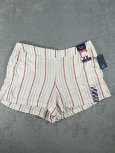 GAP Damen XXL Leinen kurz gepunktet Sonnenstreifen mehrere Taschen zum Überziehen neu mit Etikett 7344 - Bild 1 von 13