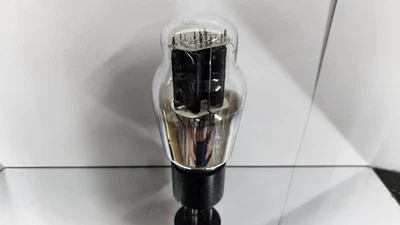 1 Sylvania 2A3 Vacuum Tube TESTED GREAT RESULTS Black Plates Side Getter Used - Image 1 of 4