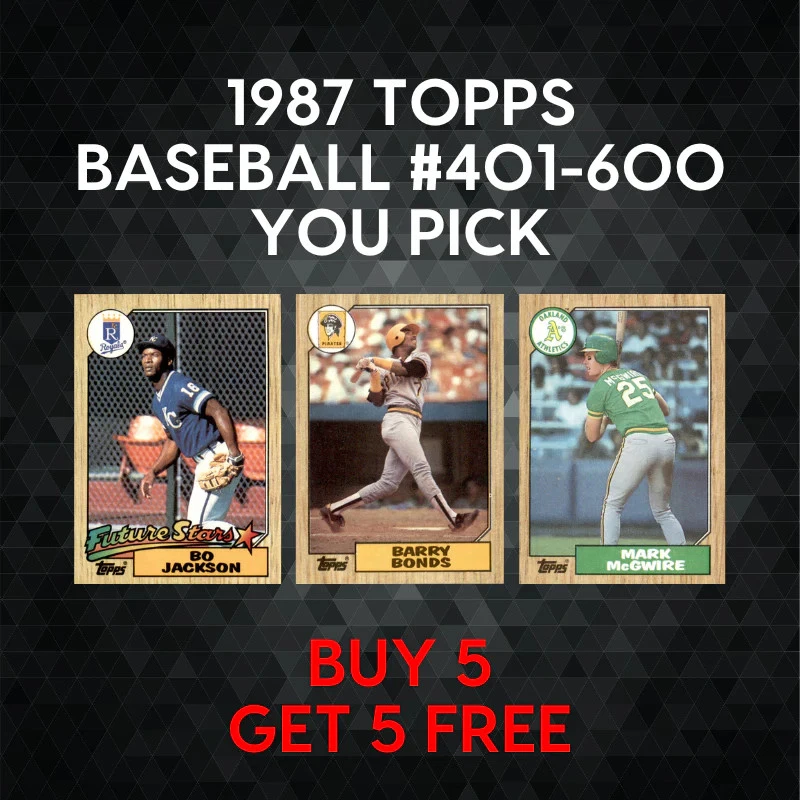 1987 Topps Baseball #401-600 - YOU PICK - Complete Your Set - Image 1 of 1