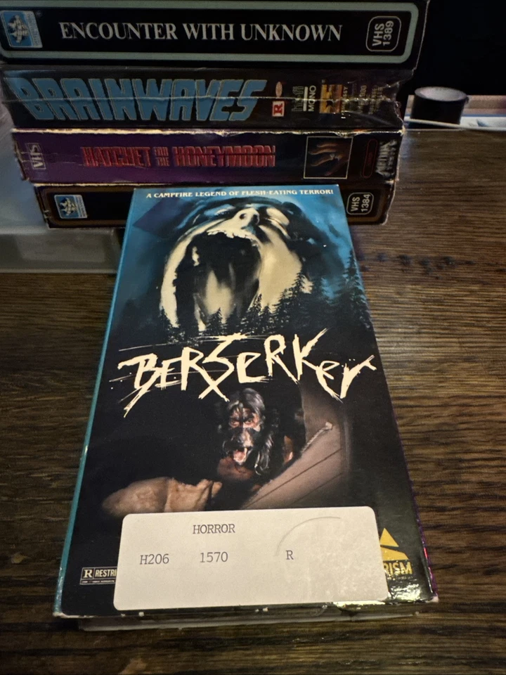 Berserker (VHS Tape 1987) Rare & OOP Prism Entertainment Release Slasher Horror - Image 1 of 4