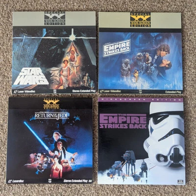Star Wars Trilogy Widescreen 1 Empty Extended Play Laserdiscs Empire ROTJ Tested - Image 1 of 4