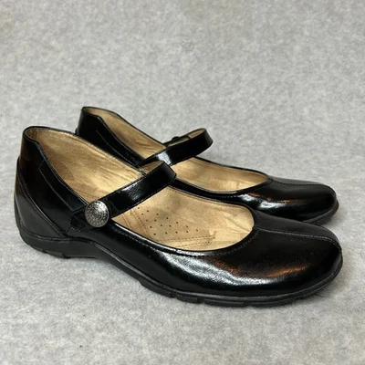 Naturalizer Vameer Black Leather Mary Jane Comfort Flats Shoes Women's Size 11M - Image 1 of 4