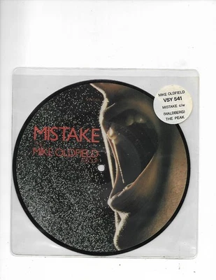 Mike OLdfield- Mistake/(Waldberg) The Peak **7 INCH UK VINYL PICTURE DISC** - Image 1 of 2