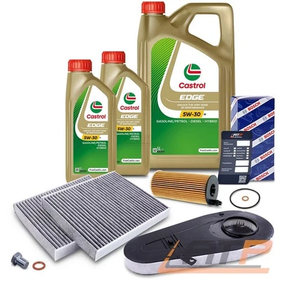 CASTROL INSPEKTIONSPAKET +7l 5W-30 FÜR BMW 5-ER F10 F07 F11 518-d - 530-d 7-ER F01 730-d