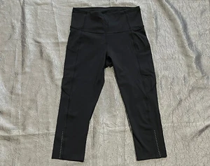 "Lululemon Fast Free High-Rise Crop Reflectante Nulux Talla 6 19""" - Imagen 1 de 8
