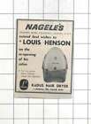 1963 Best Wishes To Louis Henson Opening His Salon, Choosing Kadus Hair Dryer