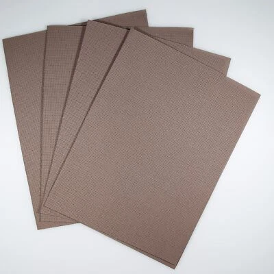 Lot de 4 toiles Aida en coton pour point de croix 305 x 457 cm beige marron - Photo 1/4