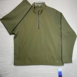 $ 148 NEU Outerknown Active Herren XXL Aufwärmen 1/4 Reißverschluss Pullover Jacke olivgrün - Bild 1 von 17