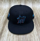 Mlb Miami Marlins Patch Palm Trees 59Fifty 5950 New Era Fitted Hat Cap 7 5/8