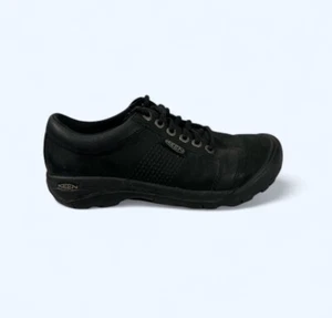 KEEN Austin Black Leather Casual Shoes Men's US 8 Comfort - Picture 1 of 7