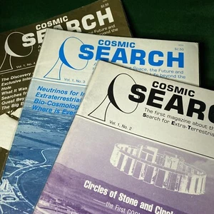 1979 COSMIC SEARCH MAGAZINE EXTRA-TERRESTRIAL INTELLIGENCE # 2,3,4 VINTAGE SETI - Picture 1 of 6