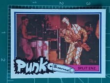 1977 Monty gum PUNK ROCK THE NEW WAVE MUSIC CARD THE SPLIT ENZ GROUP BAND Pink