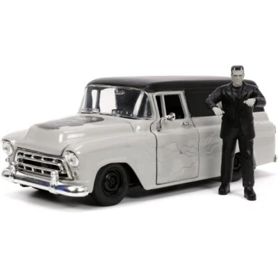 Chevrolet Suburban 1957 "Frankenstein" silver 1:24 - Immagine 1 di 4