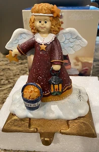 Hometown Kathy Hatch Collection ANGEL Stocking Holder Item 94239 - Picture 1 of 8