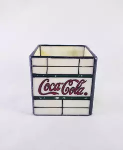 Coca Cola Faux Buntglas Teelichthalter - Bild 1 von 9