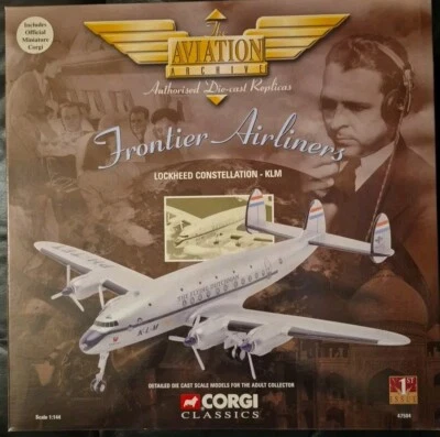 Corgi Aviation Frontier Airliners Lockheed Constellation KLM 47504 1:144 - Image 1 of 4