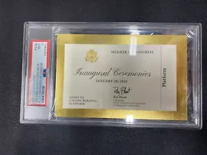 BIDEN 2021 INAUGURATION TICKET MEMBER OF CONGRESS PSA 9 - Picture 1 of 2