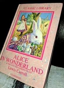 Alice in Wonderland, Through the Looking Glass, 1990s Hardcover Illustrated Book - Picture 1 of 5
