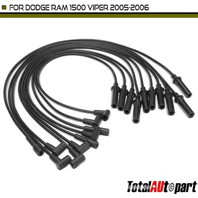Juegos de cables de bujía de 10 piezas para Dodge Ram 1500 Viper 2005-2006 8,3 L 05029642AB Foto 1 de 4