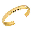 (YYBL023010 0.93cm One)Open Cuff Bracelets 18K Gold Plated Stainless Steel XXL