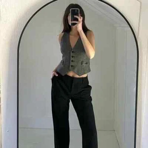 Ann Taylor Loft Wool Herringbone Suit Vest Grey Size 6P - Picture 1 of 8