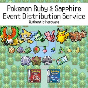 Pokemon Ruby Sapphire Event Distribution Service: Jirachi Mew Celebi Eon Ticket - Picture 1 of 4