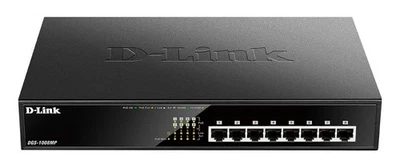 D-Link DGS-1008MP 8-Port Gigabit Unmanaged Metal Desktop Switch with 8 PoE+ Port - Image 1 of 4