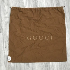 GUCCI Bolsa para el Polvo Marrón Cuadrada Dtarwstring Cierre Logo - Imagen 1 de 9