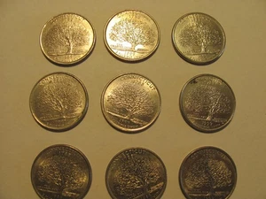 1999 P and D Connecticut State Quarter. Lot of 9. Errors ? excellent condition. - Picture 1 of 16