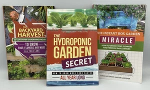 Susan Patterson Gardening 3 Book Lot, Hydroponic, Backyard Harvest, Miracle - Picture 1 of 13