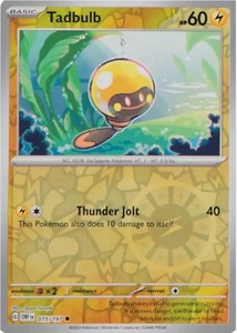 Tadbulb 075/197 | Obsidian Flames | Common Reverse Holo | NM Pokémon Card - Picture 1 of 1