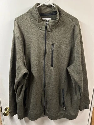 3XB Sonoma молнии куртка зеленый флис молнии карман Xxxl большой - Изображение 1 из 4