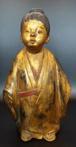 1960s Signed Japanese Bronze - Little Monk or Selfless Child - Picture 1 of 12
