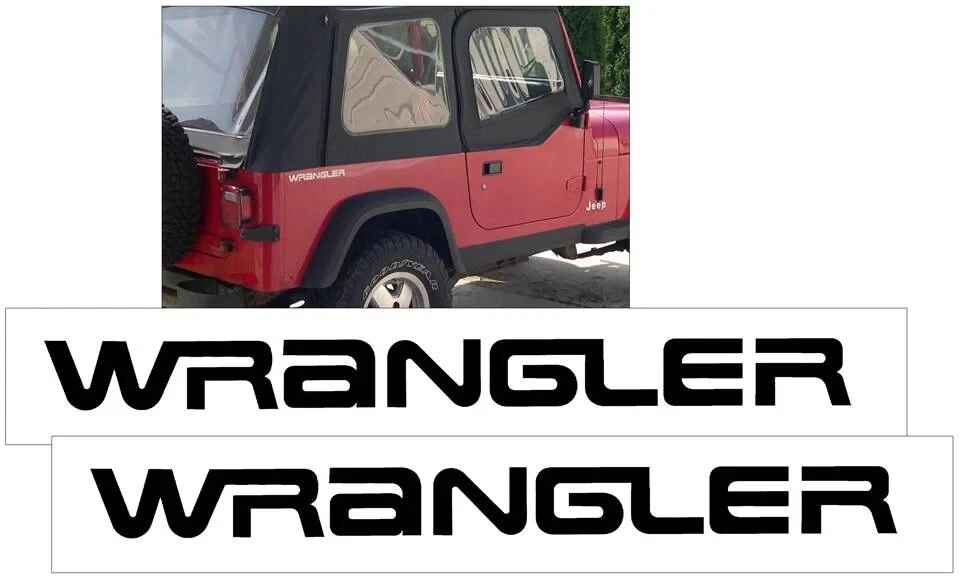 1987 - Up Jeep Wrangler YJ - Side Body Name Decal Set - Image 1 of 1