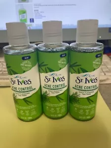 3X St. Ives Acne Control Daily Cleanser Oil Free Salicylic Acid Tea Tree Oil 6.4 - Picture 1 of 1