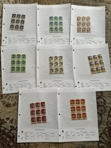 Collection Of Vintage ROC Taiwan Stamps 7 Sheets / Blocks Of 9 1666 - 1673 Stamp - Picture 1 of 17